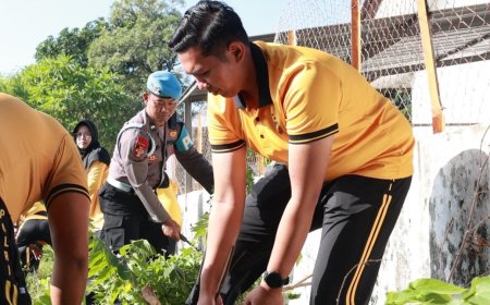 Polda Jatim Gelar Kerja Bakti Serentak Laksanakan Program Gerakan Indonesia Asri