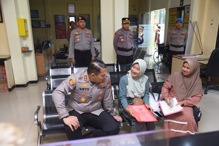 Pelayanan Publik Jadi Prioritas, Kapolres Bondowoso Monitoring Kesiapan Polsek Jajaran
